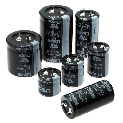 100 uf   250v 105*c 22*25 (chang)